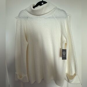 Vince Camuto White Turtleneck Sweater